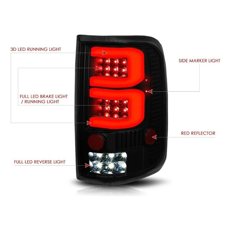 Par De Calaveras Led Ford F-150/ Lobo 2004 2005 A 2008