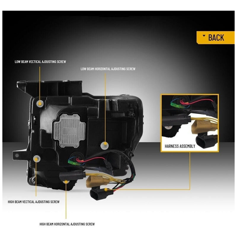 Led Drl Headlights Ford F-150 Raptor 2009 to 2014