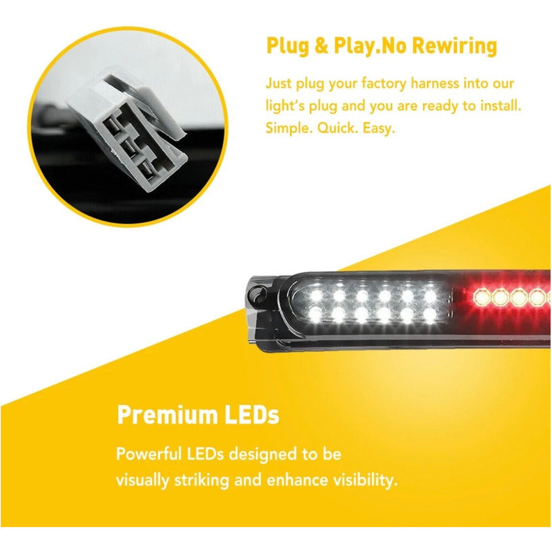 Luz Trasera Led De Freno F-150 Lobo 1997 1998 A 2003