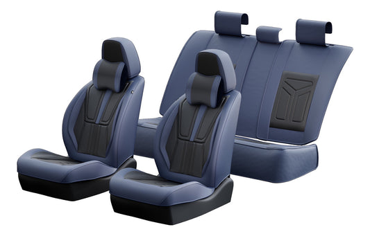 Cubre Asientos Delanteros Y Traseros De Cuero Lujo Universal