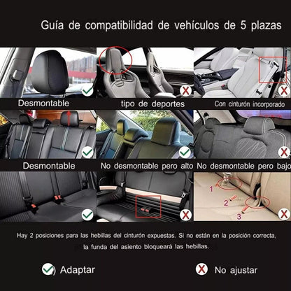 Universal Cushion Luxury Leather Seat Covers