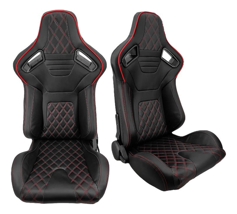 Universal Reclining Racing Seats with Adjustment Slider