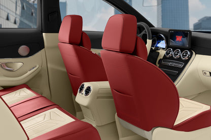 Cubre Asientos Delanteros Y Traseros De Cuero Lujo Universal