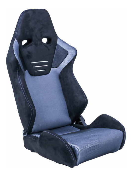Par De Asientos Estilo De Carreras Azules En Tela