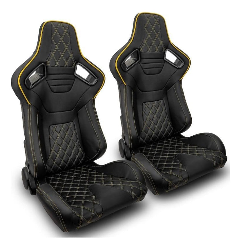 Universal Reclining Racing Seats with Adjustment Slider