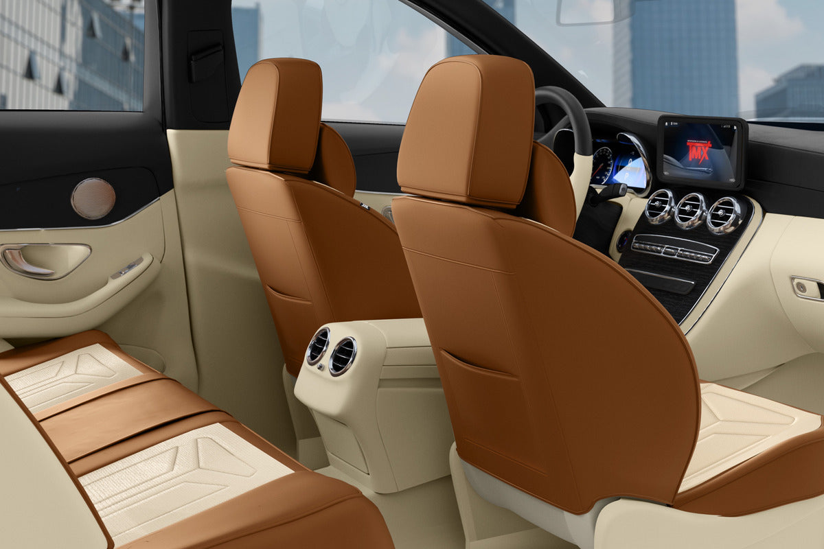 Cubre Asientos Delanteros Y Traseros De Cuero Lujo Universal