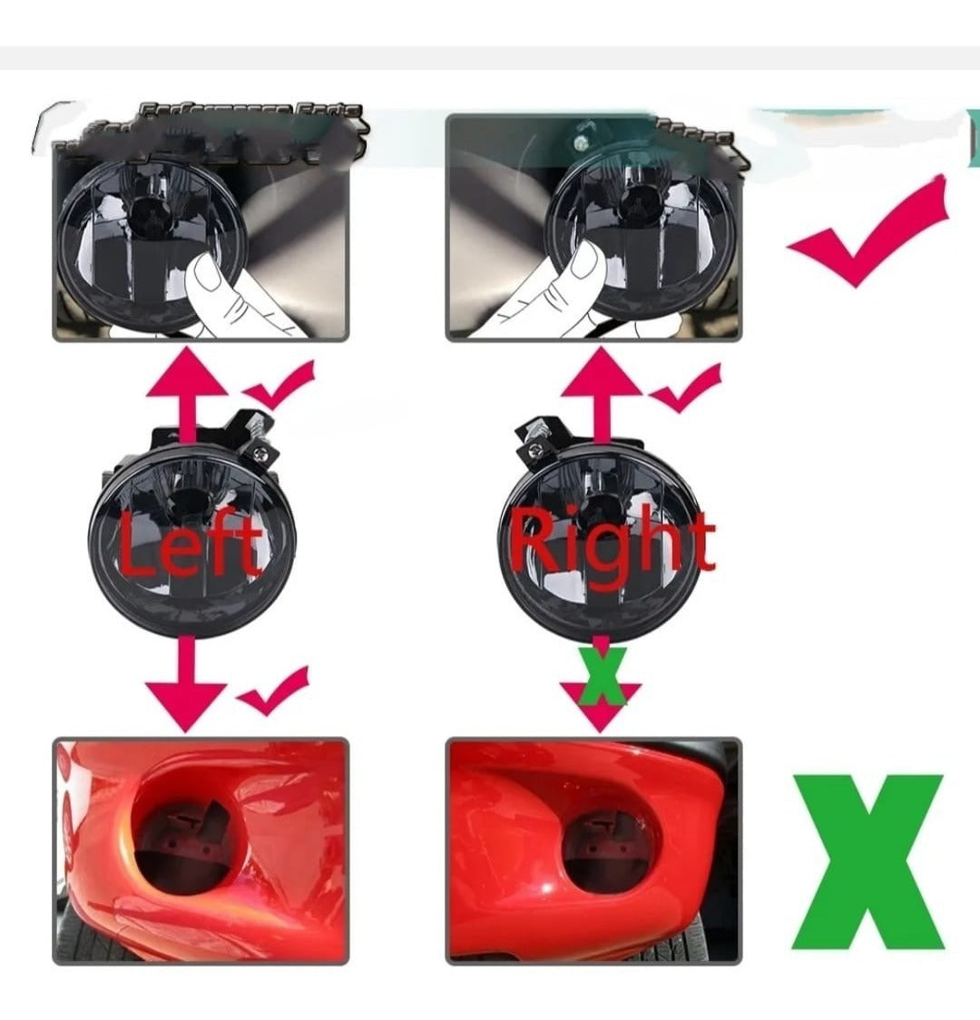 Fog Lights Dodge Dakota 2001 to 2004