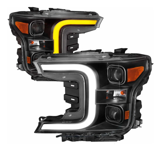 Par Faros Led F-150 Lobo 2018 2019 2020 Fondo Negro