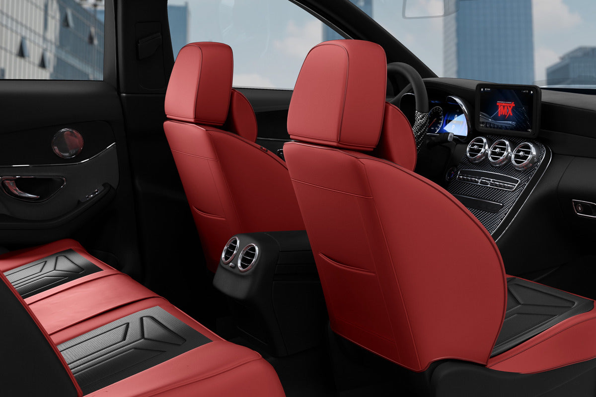 Cubre Asientos Delanteros Y Traseros De Cuero Lujo Universal