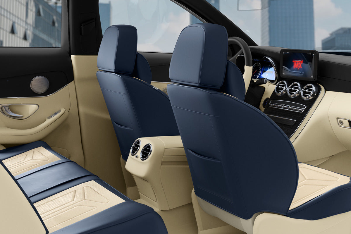 Cubre Asientos Delanteros Y Traseros De Cuero Lujo Universal