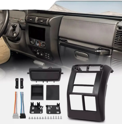 Bisel Radio Jeep Wrangler Tj 1997 1998 1999 2000 2001 2002 Negro