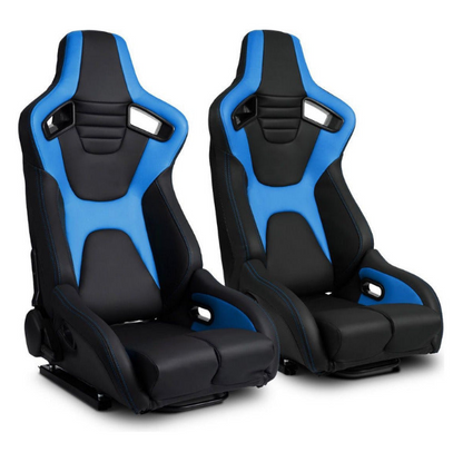Universal Reclining Racing Seats with Adjustment Slider