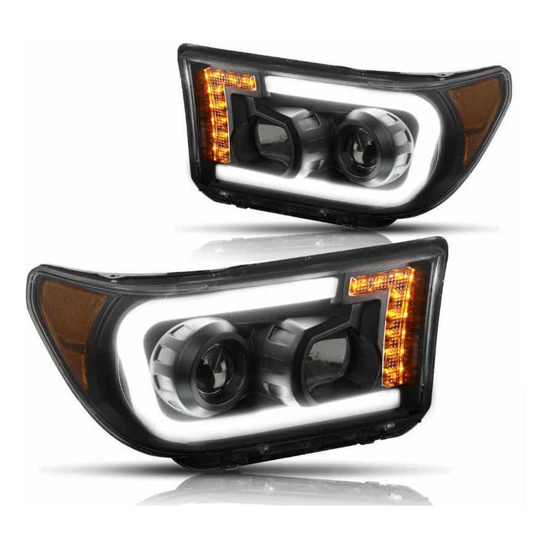 Faros Tundra Ámbar Led Drl 2007 2008 2009 2010 A 2013 Par