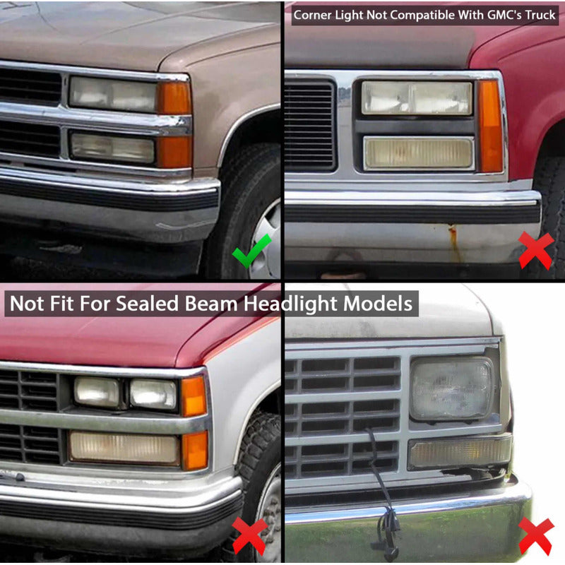 Par Faros Chevy C10 C/k 1500 2500 1994 1995 1996 1997 1998