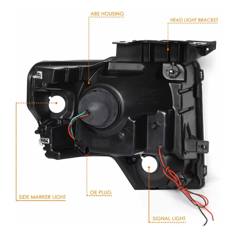 Faros Led Para Ford Lobo F-150 2009 2010 2011 2012 2013 2014