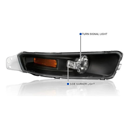 Par De Faros De Niebla Fascia Mustang 2005 2006 2007 Y 2009