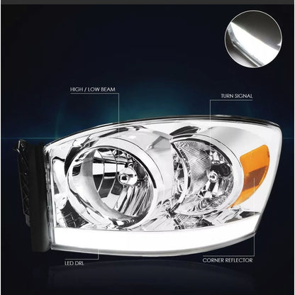 Faros Led Drl Dodge Ram 2006 2007 2008 2009