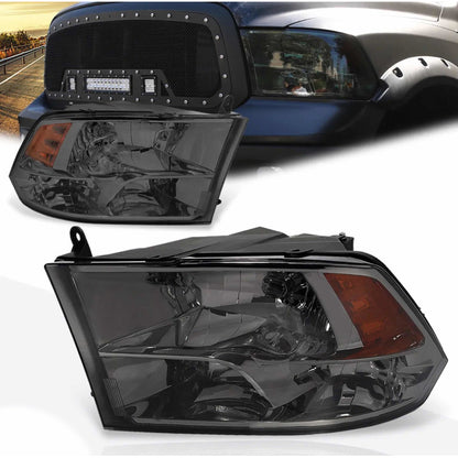 Faros(par) Dodge Ram Ahumados 2009 2010 2011 2012 2013 2014