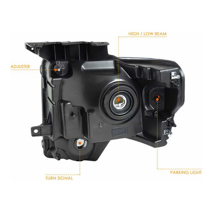 Ford Lobo F-150 headlights 2012 to 2014