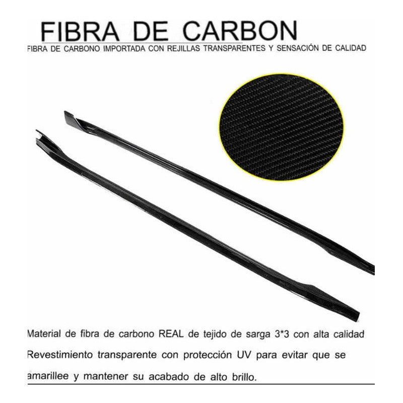 Estribos Fibra De Carbono Tesla Model 3 2017 a 2022
