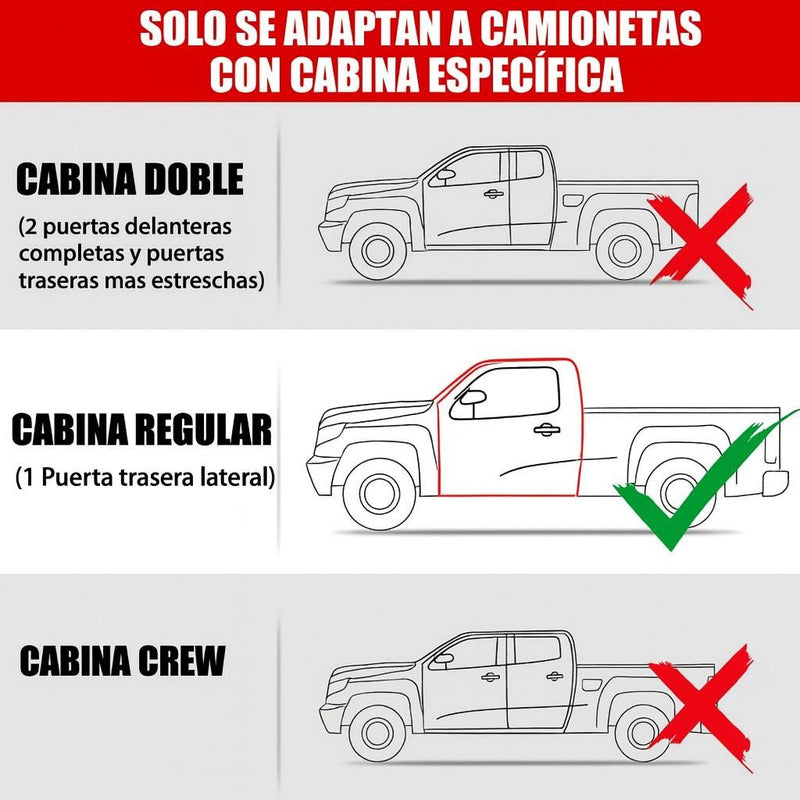 Estribos Negros Ford F-150 Lobo 2015 2016 2017 2018 A 2025 Cromados
