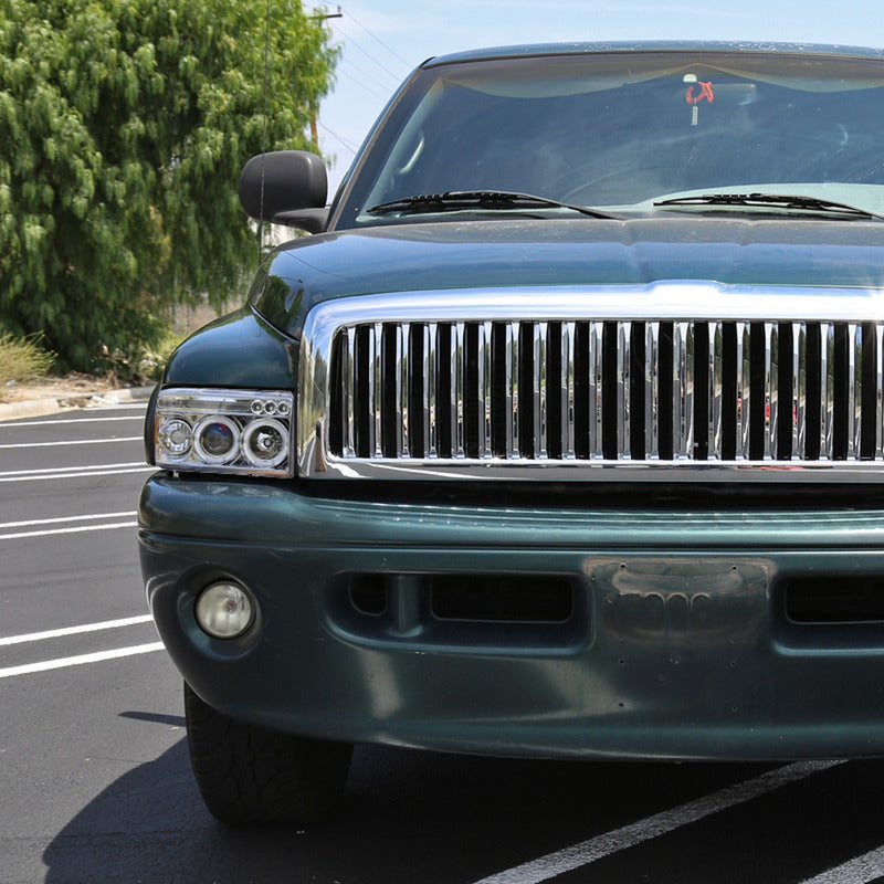Ram 1500 Dual Halo LED Headlights 1994 to 2001
