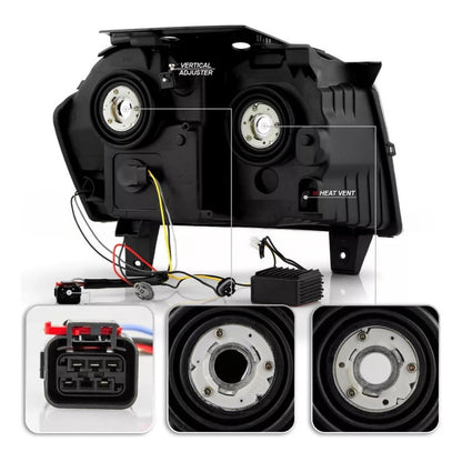 Faros Delanteros Led Jeep Gran Cherokee 2005 2006 2007