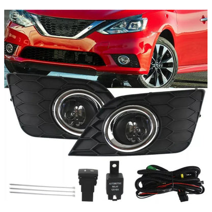 Par De Faros De Niebla Nissan Sentra 2017 2018 Transparente