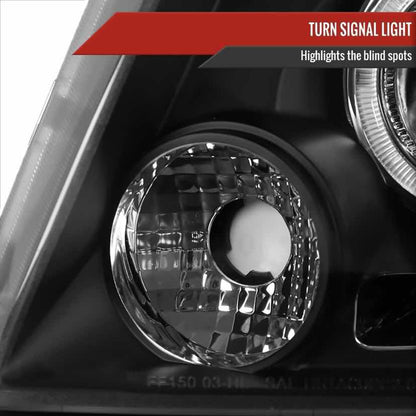 Ford F-150 2004 to 2008 Dual Halo Headlights