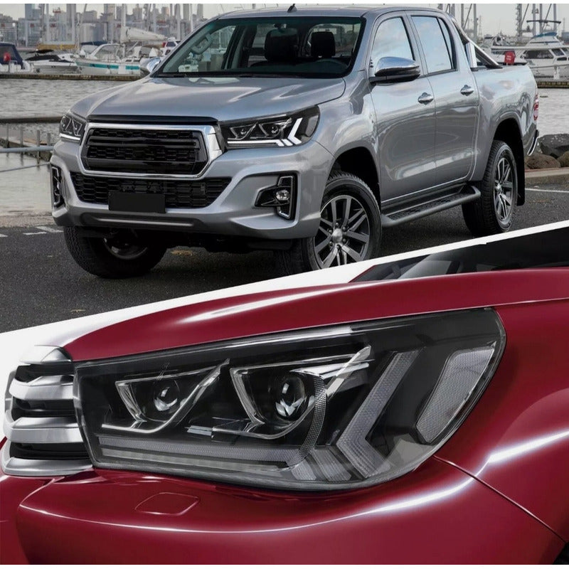 Faros Led Secuencial Toyota Hilux 2015 2016 2017 2018 2019