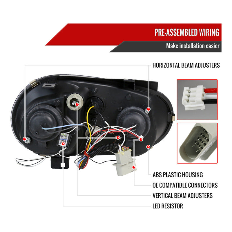 Faros Volkswagen Golf Mk4 Gti/r32 1999 A 2006