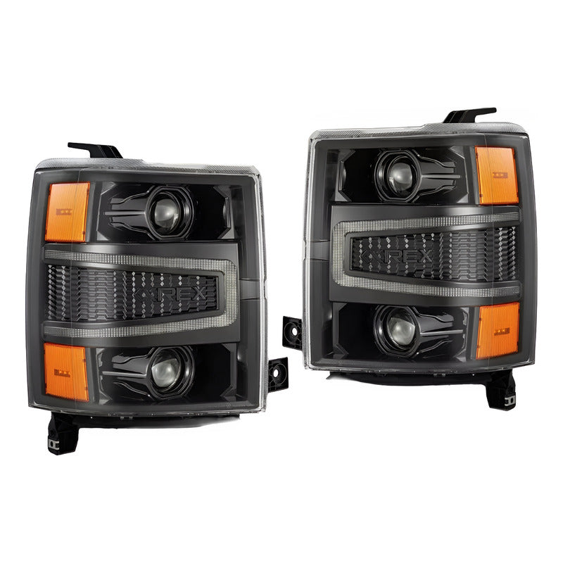 Faros Led Chevrolet Silverado Cheyenne 2014 2015 Alpharex