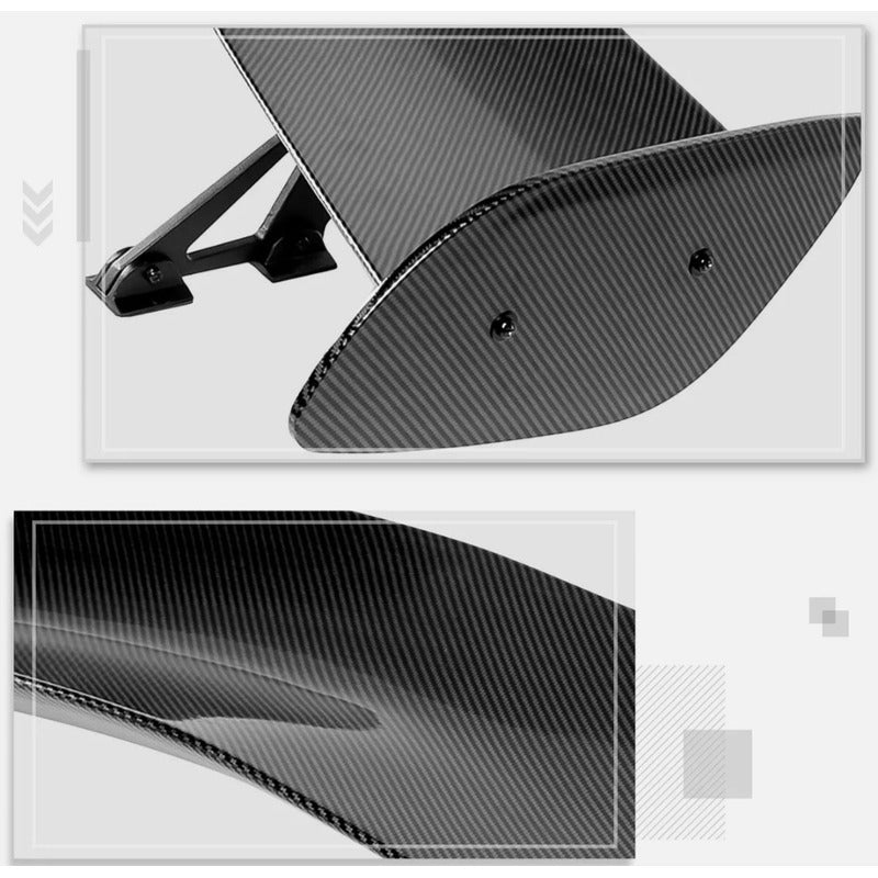 Aleron  Universal Gt Tipo-1 57  Aspecto Fibra De Carbono