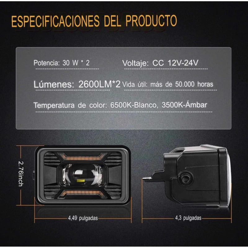 Faros De Niebla Led F-150 2015 2016 2017 2018 2019 2020