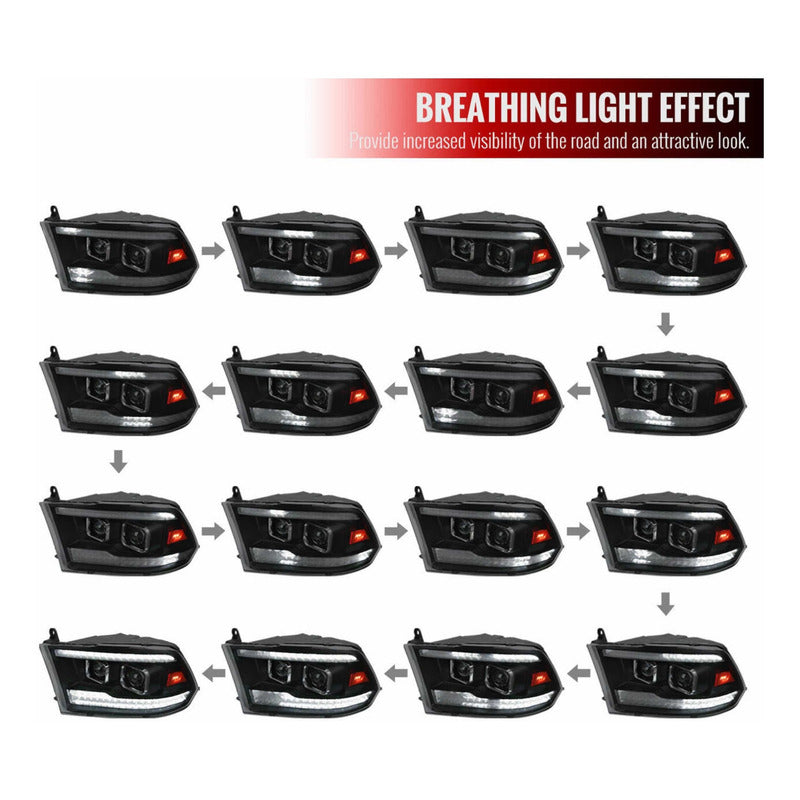 Ram 2009 to 2018 Sequential LED Headlights