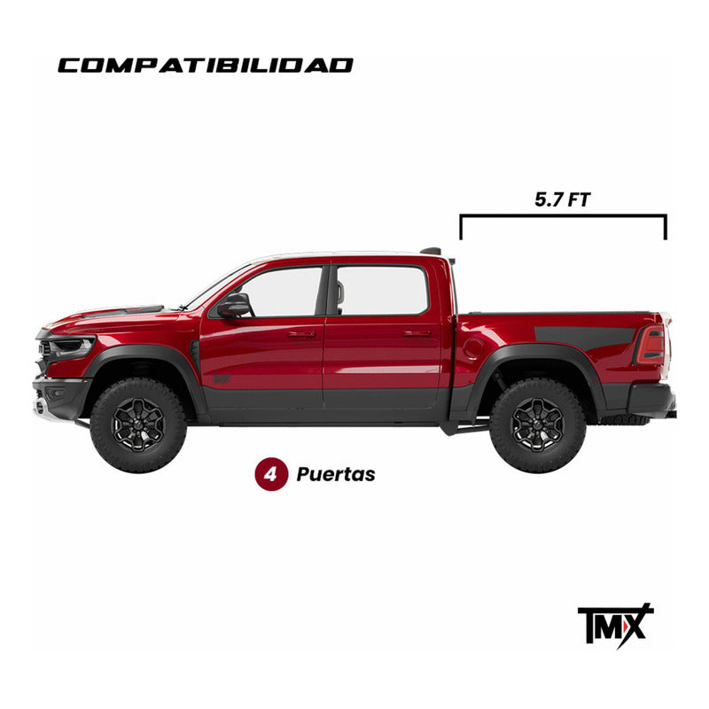 Bed Cover Cubierta Tapa Silverado/cheyenne Sierra 2019-2024
