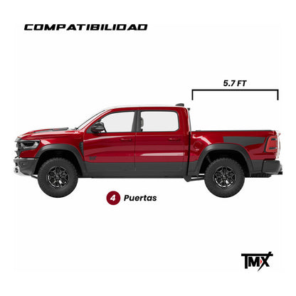 Bed Cover Cubierta Tapa Silverado/cheyenne Sierra 2019-2024