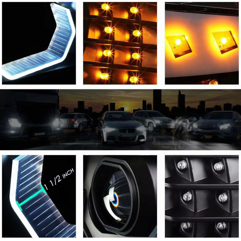 Faros Led Halo Bmw E90 Serie 3 2009-2012 Derecho