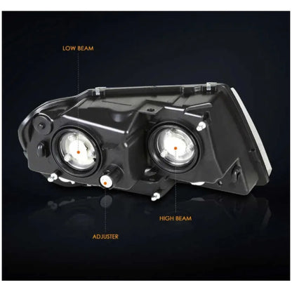 Faros Jeep Grand Cherokee 1999 2000 2001 2002 2003 2004 Ambos Lados
