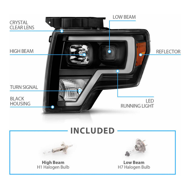 Par De Faros Led F-150 Lobo 2009 2010 2011 2012 2013 2014