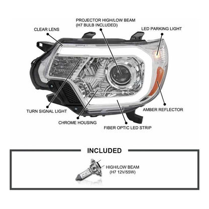 Faros Led Toyota Tacoma Con Proyector 2012 2013 2014 2015