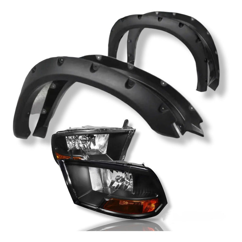 Combo Headlights and Corner Guards Ram 2009 to 2019