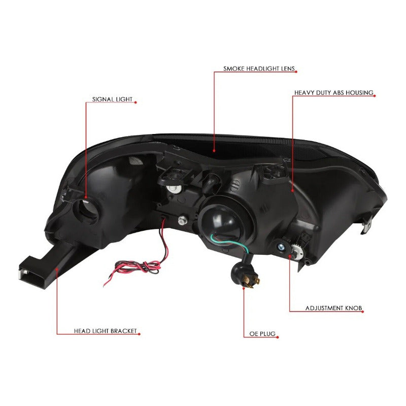 Faros Led Honda Civic Ahumados 1999 2000