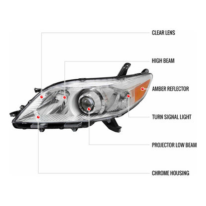 Left Headlight Toyota Sienna 2011 to 2020