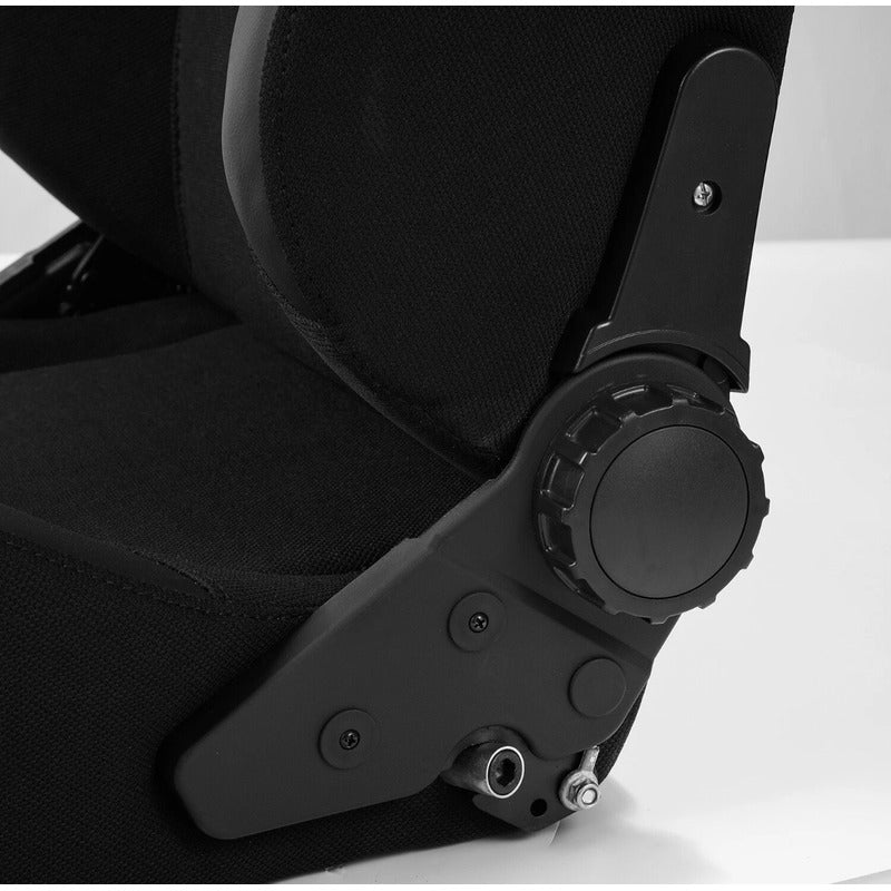 Asientos De Carrera Universales Reclinables Negro
