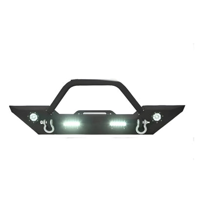 Defensa Delantera Jeep Wrangler Con Daño 2007 A 2018 Negro
