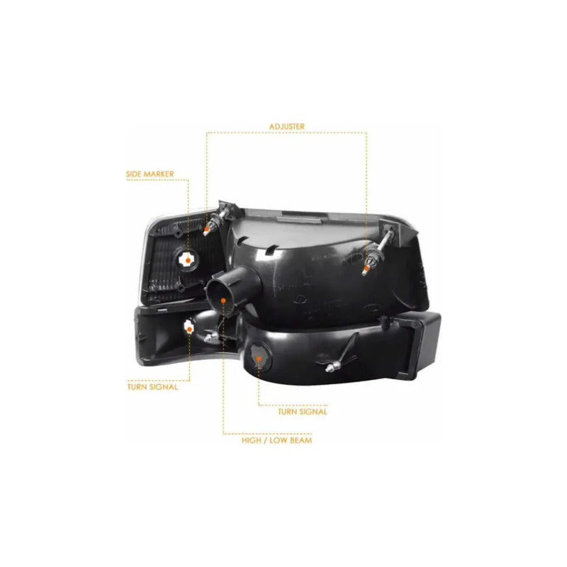 Combo Faros Y Calaveras Ford F-150 F-250 Bronco 1992 A 1996