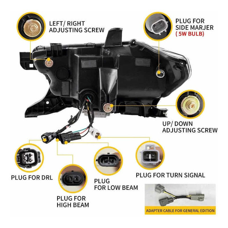 Par De Faros Led Toyota Tacoma 2016 2017 2018 2019 A 2021