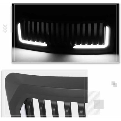 Parrilla Con Led Mate Ford F-150 Lobo 2009 2010 2012 2014