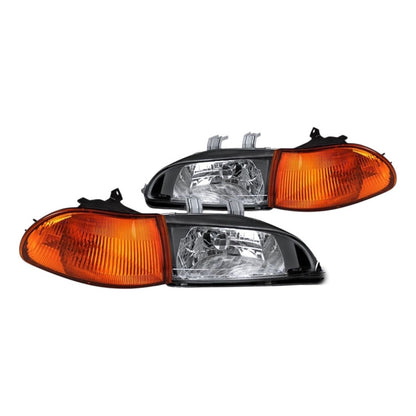 Faros Delanteros Honda Civic Sedan 1992 1993 1994 1995 4 Pta